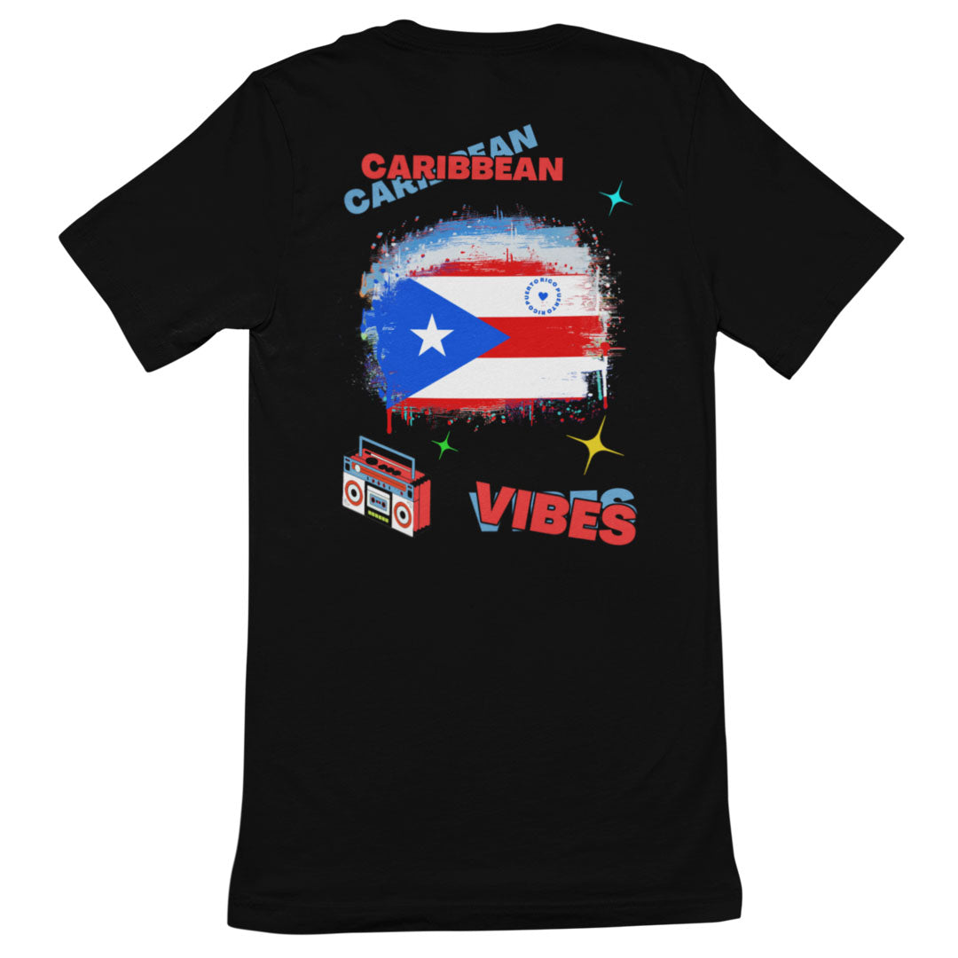 Adult Caribbean Vibes T-shirt - Puerto Rico