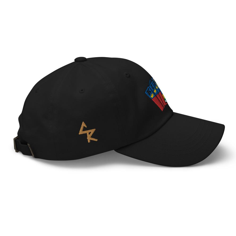 Men's Royal Crush King Card Dad Hat Cap Haiti - Black