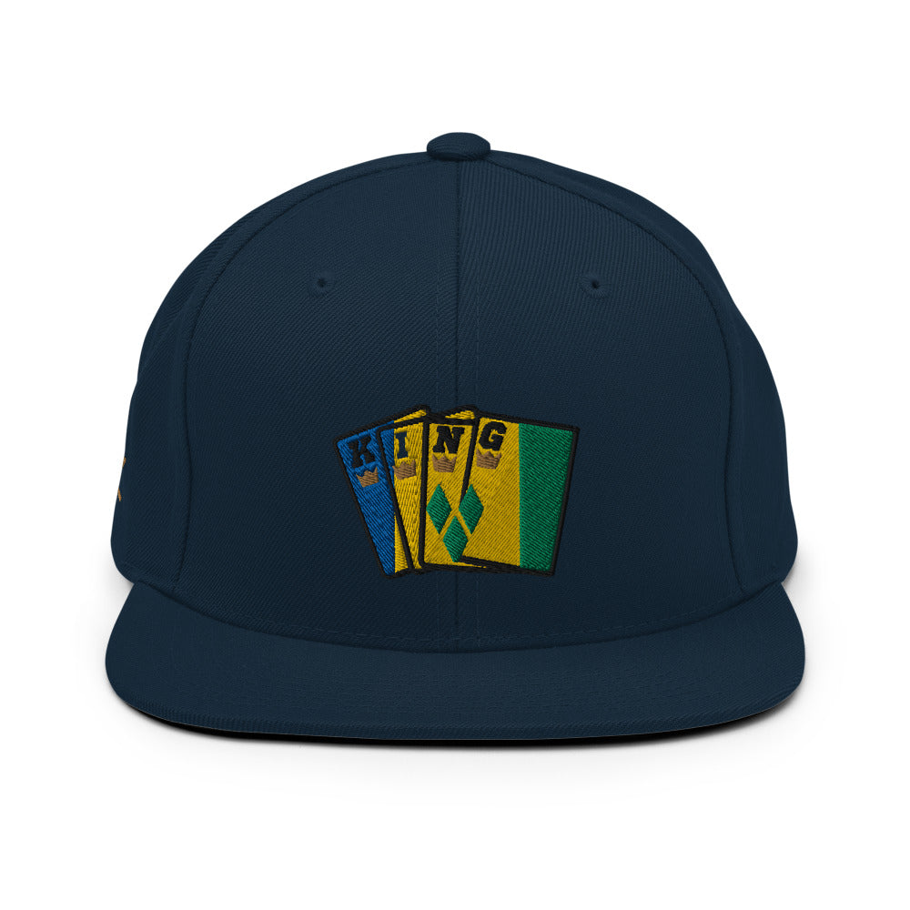 Men's Royal Crush King Card Snapback St. Vincent - Navy Blue