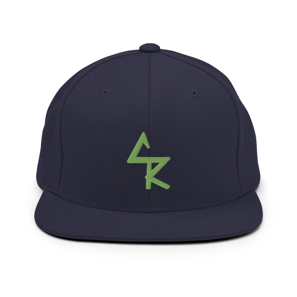 Culture Reign Logo Snapback - Navy and Green