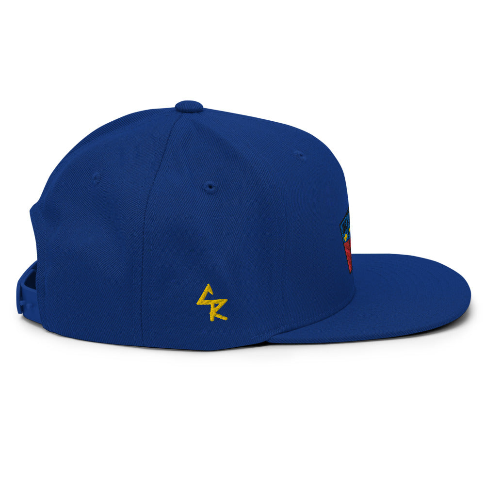 Men's Royal Crush King Card Snapback Haiti - Royal Blue